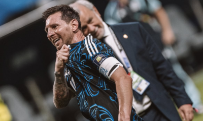 Lionel Messi celebrando la clasificación de Argentina a la final del Mundial. Foto: Redes sociales