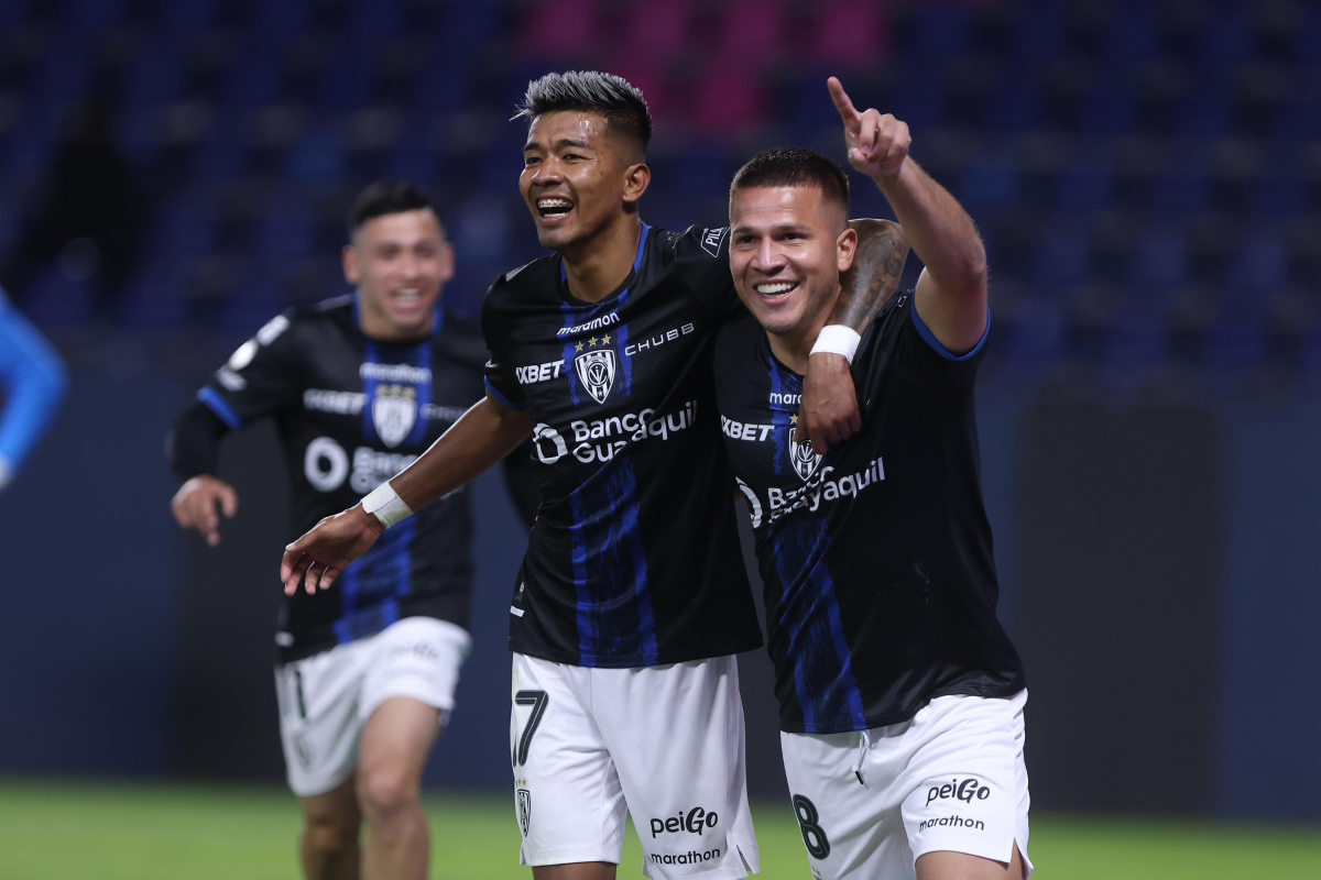 Hugo Quintana haciendo su estreno goleador con Independiente del Valle. Foto: IDV