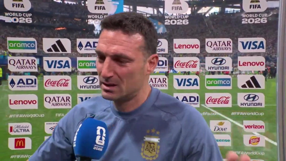 Lionel Scaloni fue entrevistado luego de la remontada frente a Egipto. Foto: Captura de pantalla de DSports