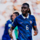 Manu Koné en el partido frente a Paraguay por los octavos de final del Mundial. Foto: Francia