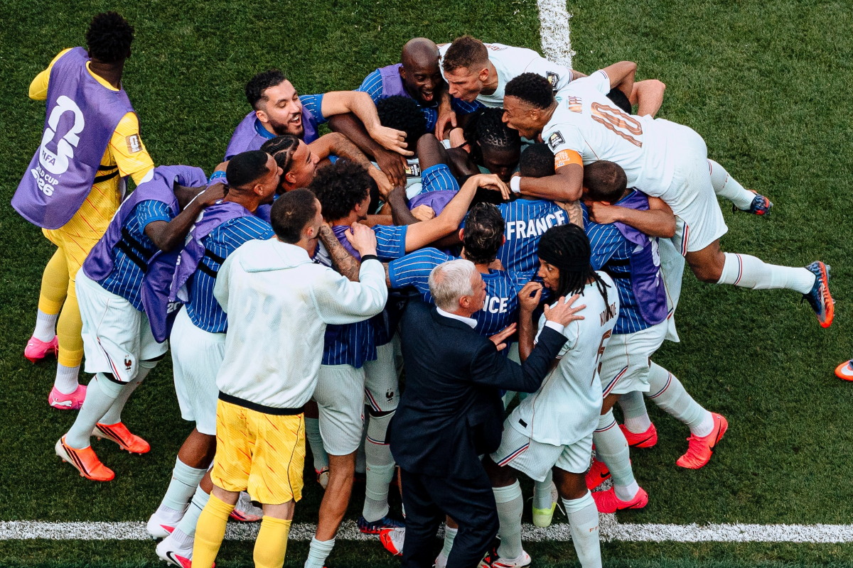 Francia celebrando su clasificación a semis del Mundial 2026. Foto: Francia