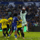 José David Contreras salvando el arco de Barcelona SC en el Clásico del Astillero. Foto: API