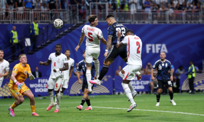 Lautaro Martínez anotando el gol de la remontada de Argentina frente a Inglaterra. Foto: FIFA