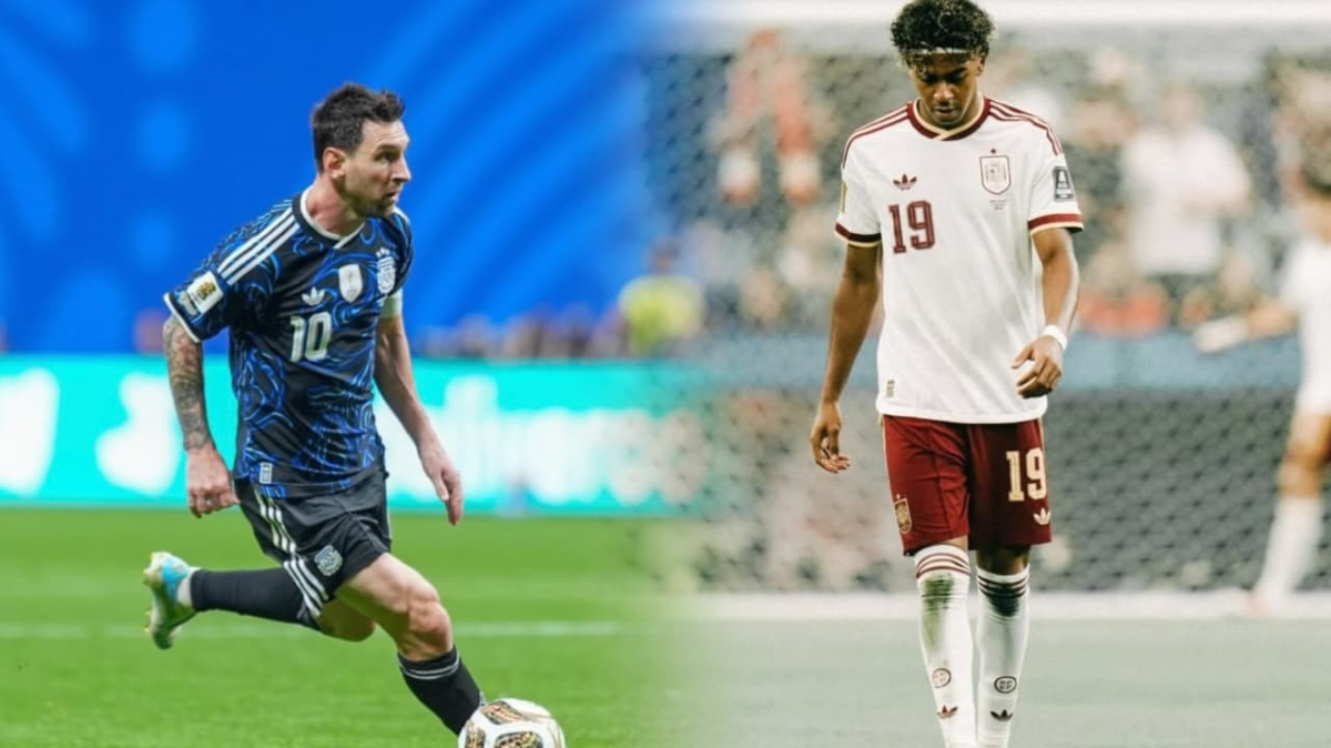 Lionel Messi y Lamine Yamal jugando semifinales. Foto: Redes sociales de Messi y Yamal