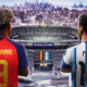 Arte de Lamine Yamal y Lionel Messi viendo la sede de la final del Mundial. Foto: FIFA