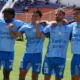 Macará celebrando la goleada frente Deportivo Cuenca. Foto: API