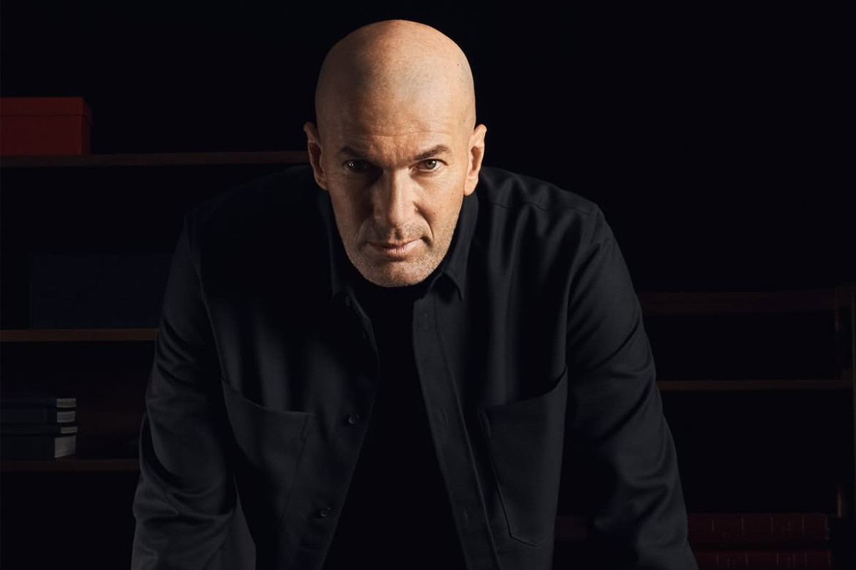 Zinedine Zidane realizando colaboración con Adidas. Foto: Redes sociales