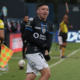 Matías Perelló celebrando su gol frente a Técnico Universitario en la fecha 21 de LigaPro. Foto: API