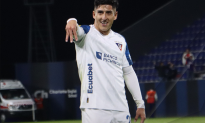Fernando Cornejo celebrando la clasificación a octavos de final de la Copa Ecuador. Foto: Copa Ecuador