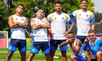 Los jugadores de la Selección de Colombia en un entrenamiento. Foto: Selección de Colombia