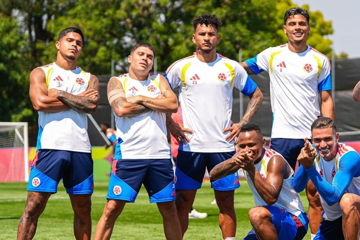 Los jugadores de la Selección de Colombia en un entrenamiento. Foto: Selección de Colombia