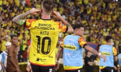 Damián Díaz con la camiseta de Barcelona SC en el 2024. Foto: API