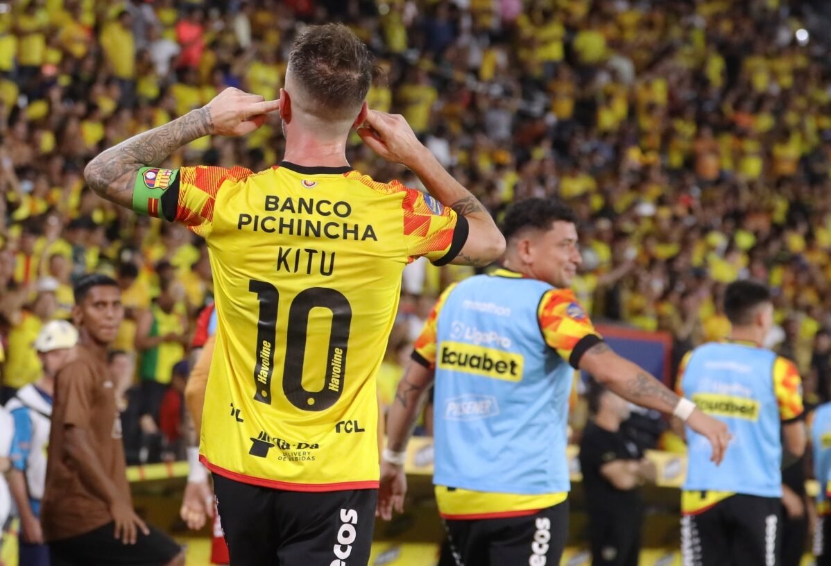 Damián Díaz con la camiseta de Barcelona SC en el 2024. Foto: API