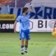 Agustín Campana, jugador de Macará, festejando su gol. Foto: API