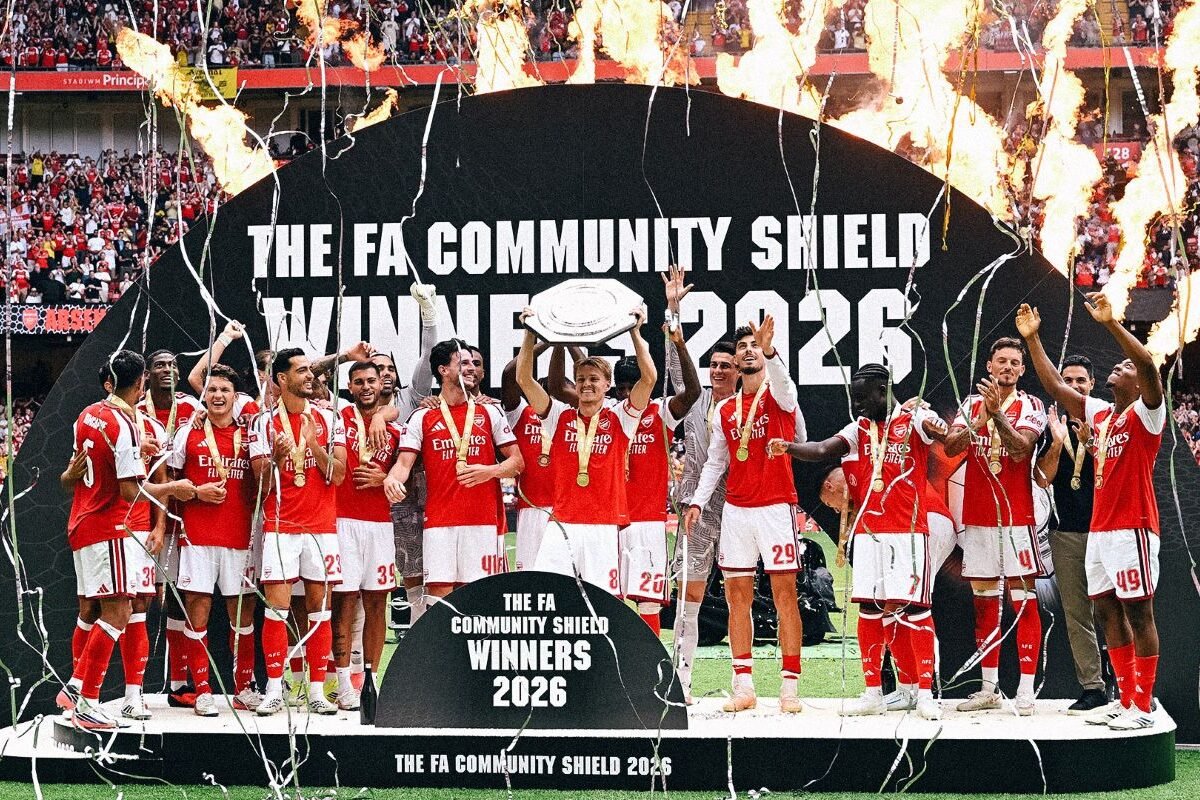 Arsenal goleó al Manchester City en la Community Shield. Foto: Arsenal