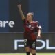 Karen Páez celebrando su gol frente a Universidad Católica