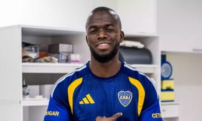 Enner Valencia con la camiseta de Boca Juniors. Foto: Boca Juniors