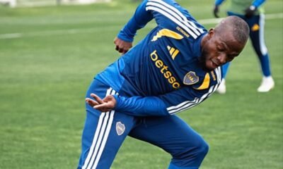 Enner Valencia en su entrenamiento con Boca Juniors el 12 de agosto de 2026. Foto Boca Juniors