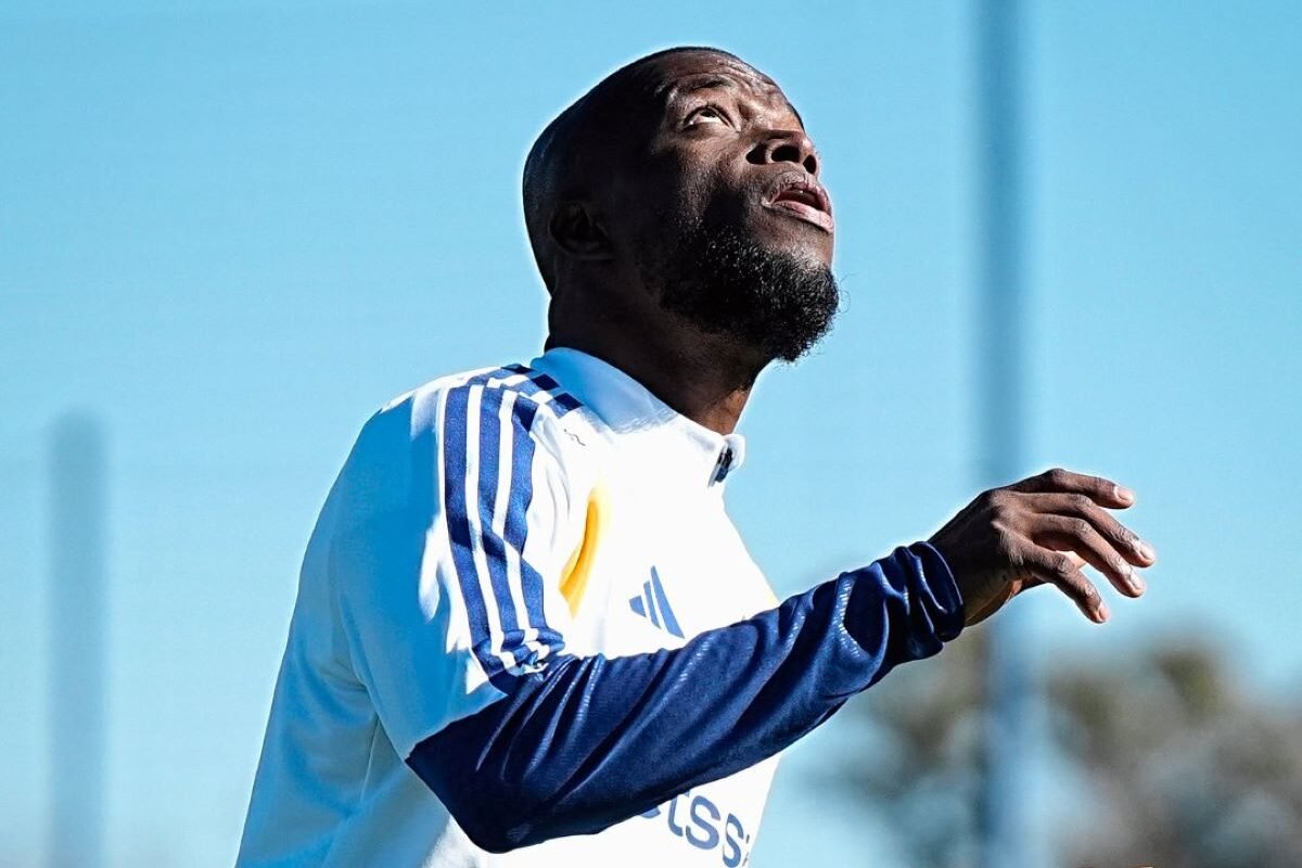 Enner Valencia en su primer entrenamiento con Boca Juniors. Foto Boca Juniors