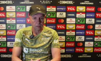Gustavo Álvarez en rueda de prensa previo al partido ante Mirassol. Foto Captura de Pantalla