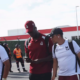 Deportes Tolima arriba al Aeropuerto Internacional Mariscal Sucre de Quito. Foto: Deportes Tolima