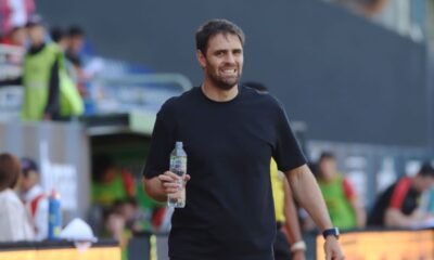 Joaquín Papa en la victoria ante Deportivo Cuenca en la fecha 23. Foto API
