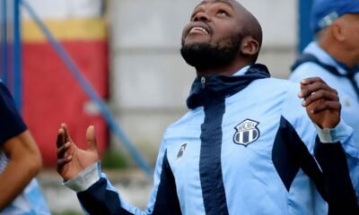 Jordan Mohor entrenando con Macará en Santos, Brasil. Foto Macará