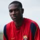 Josué Caicedo en su primer entrenamiento con el FC Barcelona B. Foto FC Barcelona B