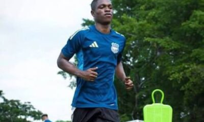 Josué Palma entrenando con Emelec en 2025. Foto Emelec
