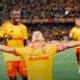 Florian Thauvin celebra el gol de Lens ante el PSG. Foto: Ligue 1