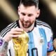 Lionel Messi coronándose campeón del Mundo en 2022. Foto Selección de Argentina