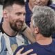 Lionel Messi y su padre, Jorge, en el Mundial de Qatar 2022. Foto Chiqui Tapia