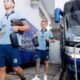 Los jugadores de Macará al ingreso del estadio del Sanros. Foto: Macará