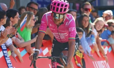Richard Carapaz en la etapa 5 de La Vuelta a España. Foto Richard Carapaz IG
