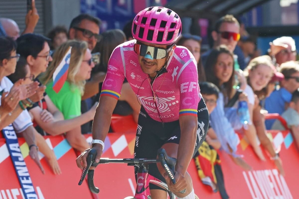 Richard Carapaz en la etapa 5 de La Vuelta a España. Foto Richard Carapaz IG