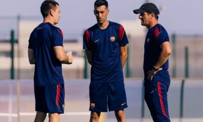 Sergio Busquets será asistente técnico de Juliano Belleti en el Barça Atlètic. Foto FC Barcelona B