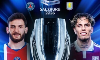 El PSG y el Aston Villa juegan la final de la Supercopa. Foto: UEFA