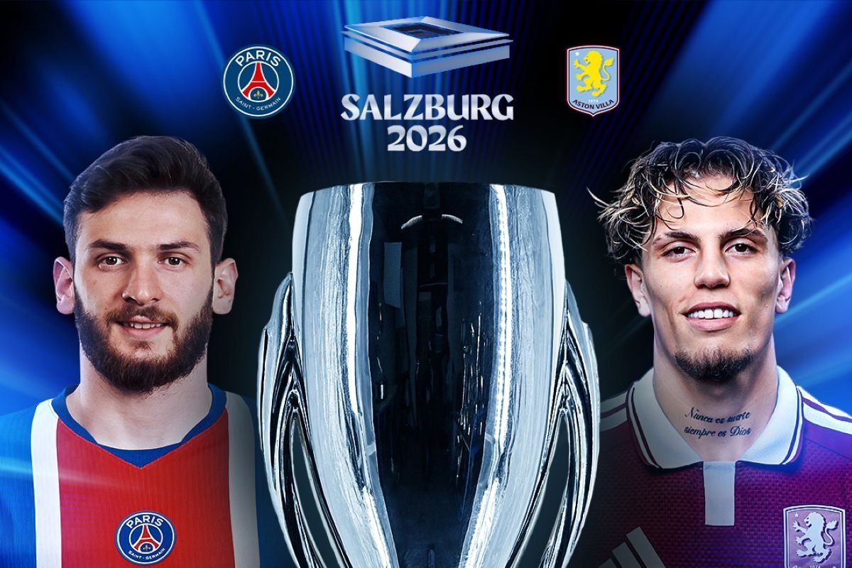 El PSG y el Aston Villa juegan la final de la Supercopa. Foto: UEFA