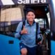 Macará llegando al estadio previo a su partido contra Universidad Católica