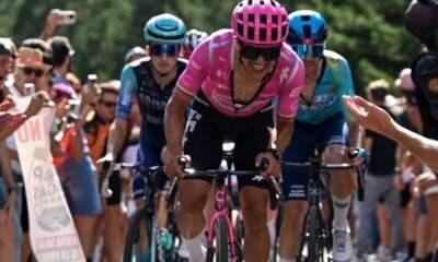 Richard Carapaz en la vuelta 7 de La Vuelta a España. Foto: EF Pro Cycling