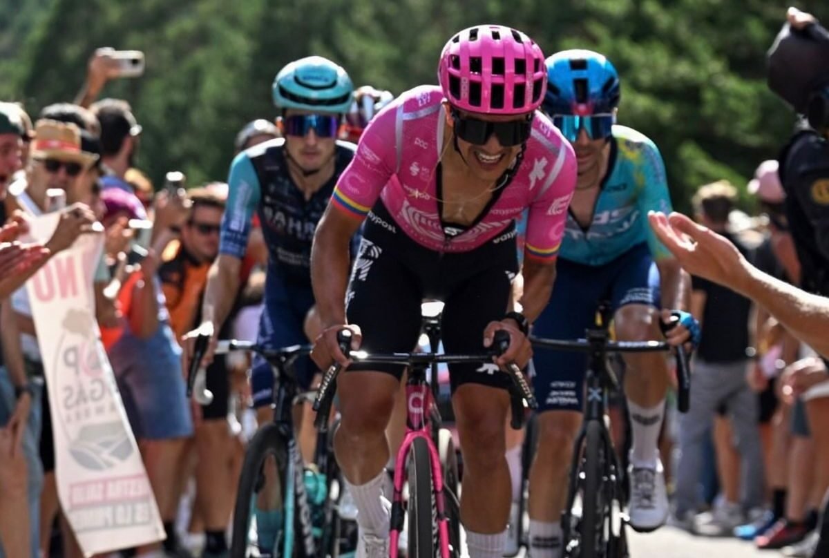 Richard Carapaz en la vuelta 7 de La Vuelta a España. Foto: EF Pro Cycling