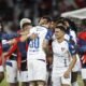 Plantel de Liga de Quito celebra la clasificación ante Mirassol. Foto: API