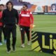 Ismael Blanco en su debut como DT de Técnico Universitario ante Guayaquil City. Foto: API