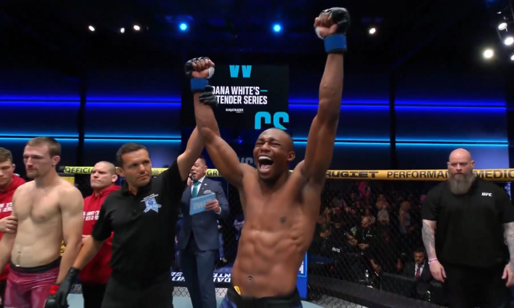 Mayton Perea noquea a Zuvan Hunt. Foto: Captura de pantalla.