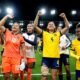 LaTri sub-20 femenina celebra el triunfo ante Ghana en el Mundial en Polonia. Foto: LaTri