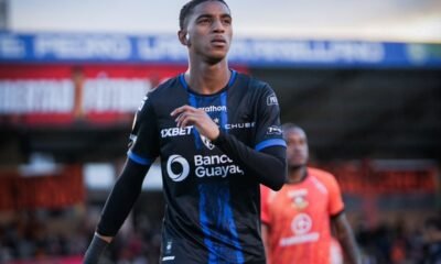 Hólguer Quintero en el partido de IDV con Libertad en la fecha 30 de la LigaPro. Foto IDV