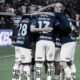 IDV celebrando un gol en su estadio en Chillo Jijón. Foto IDV