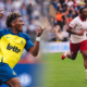 Kevin Rodríguez, de Unión Saint Gilloise, y Snayder Porozo, de Royal Antwerp. Foto: USG / Royal Antwerp