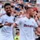ohn Mercado celebrando su gol en el Sparta Praga. Foto AC Sparta Praha