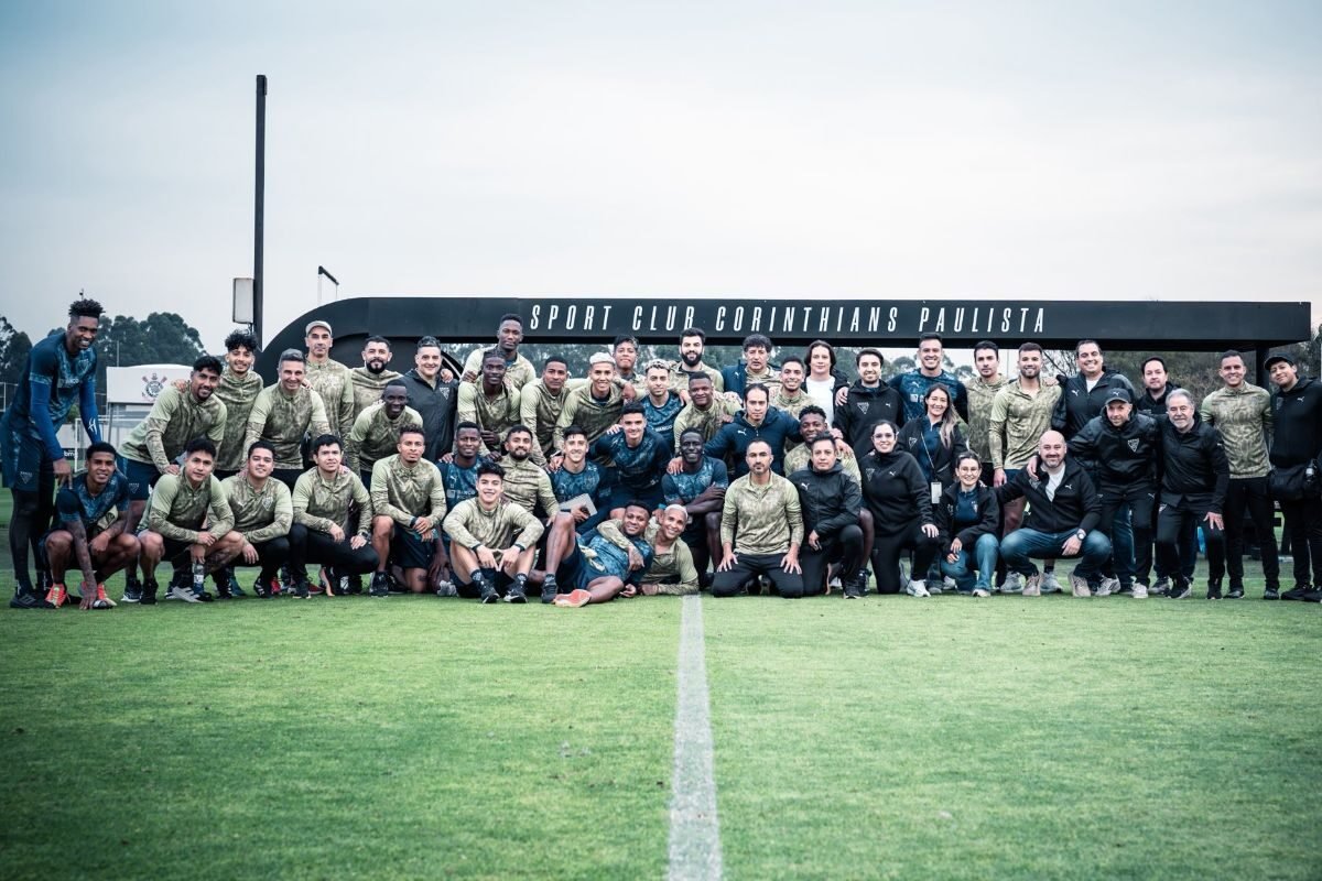 La plantilla de Liga de Quito en el complejo del Corinthians, en Sao Paulo. Foto: LDU